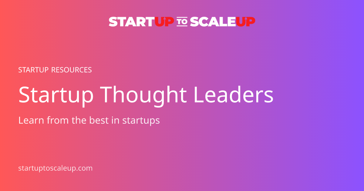 Startup Thought Leaders