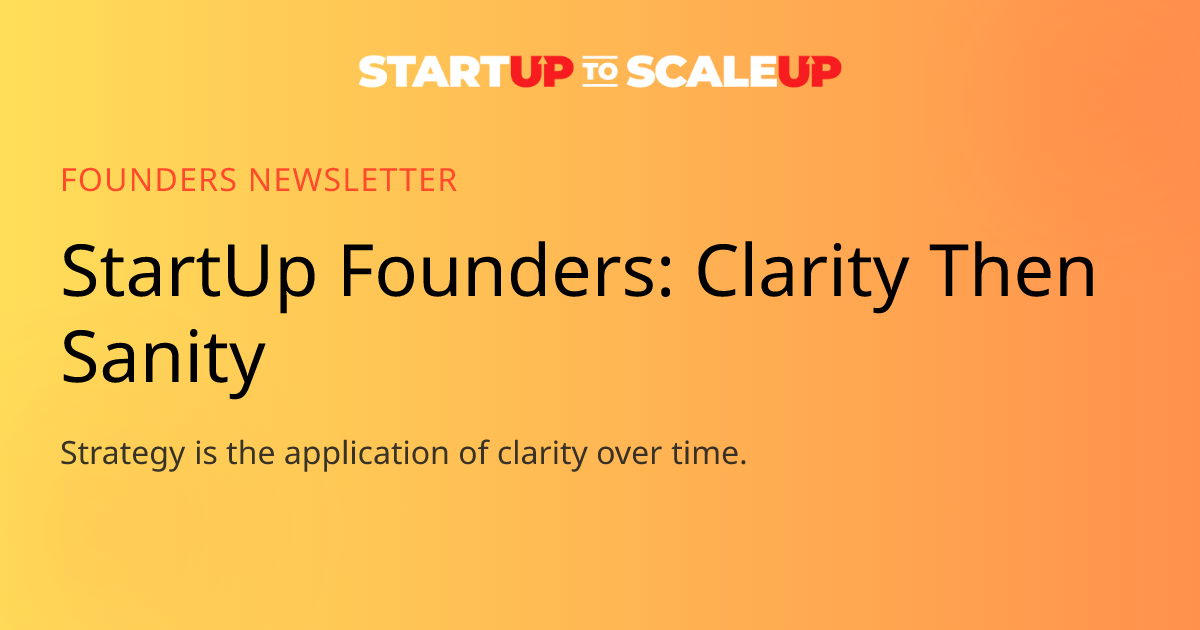 Clarity Before Strategy: Seven Questions Every Founder Must Answer