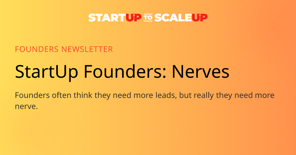 Startup Nerves: Why Texting Your Network Beats Cold Outreach